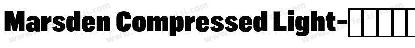 Marsden Compressed Light字体转换